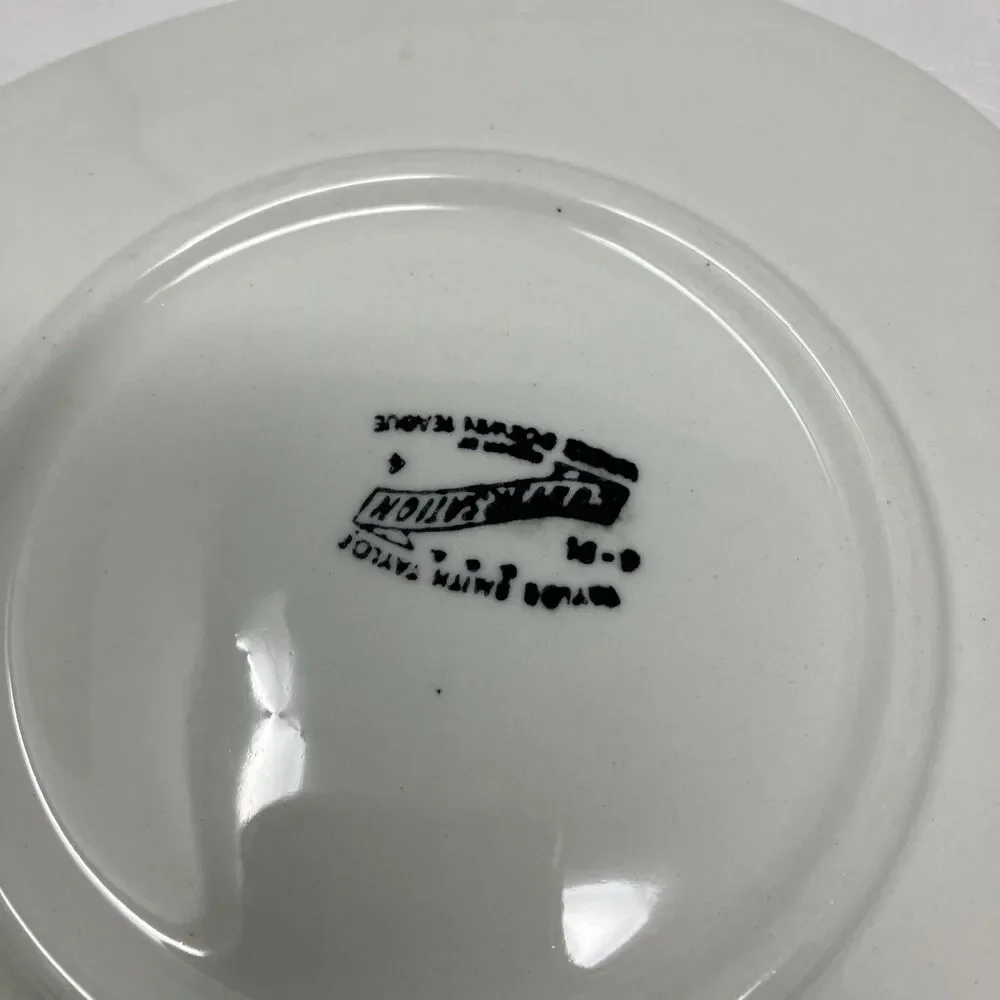 Taylor Smith & Taylor Conversation Day Lily Set Of 4 Saucers DAYLILY